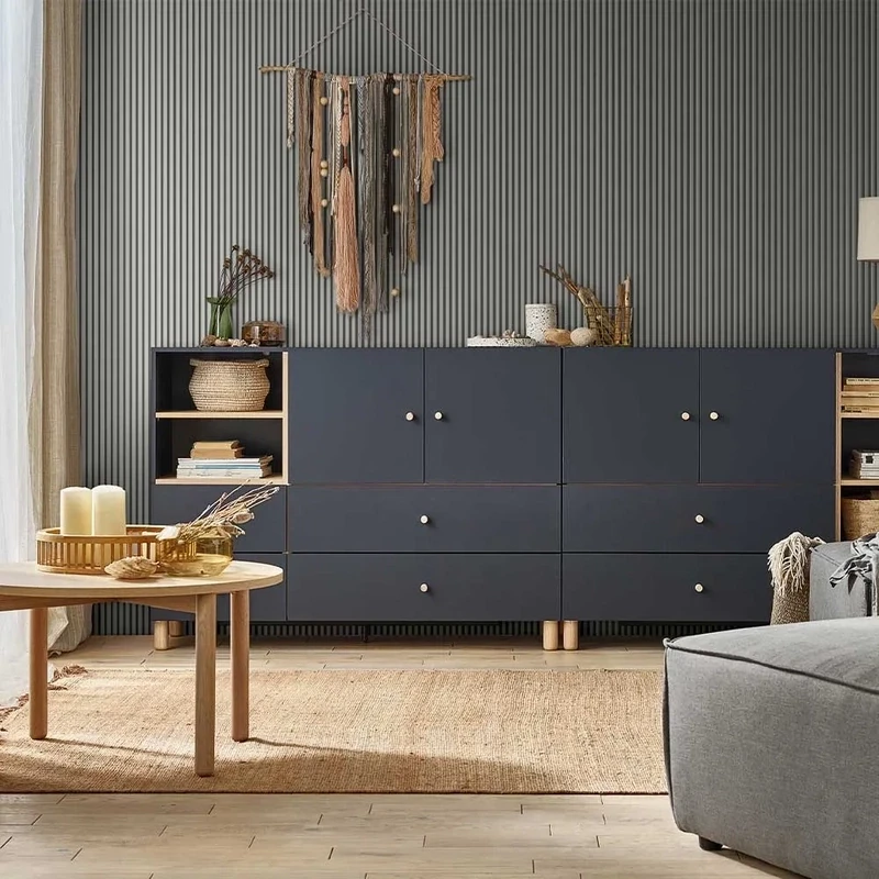 LINERIO S-LINE GREY SLAT PANEL