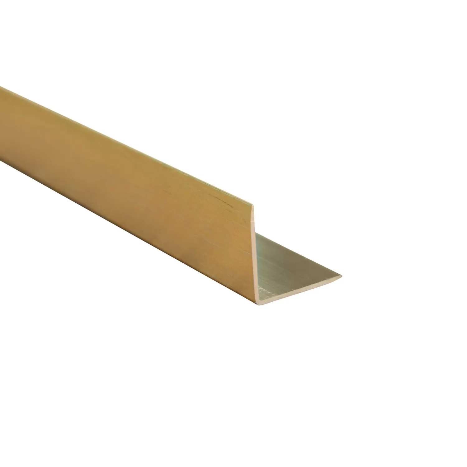 20 X 20 BRUSHED GOLD METAL ANGLE
