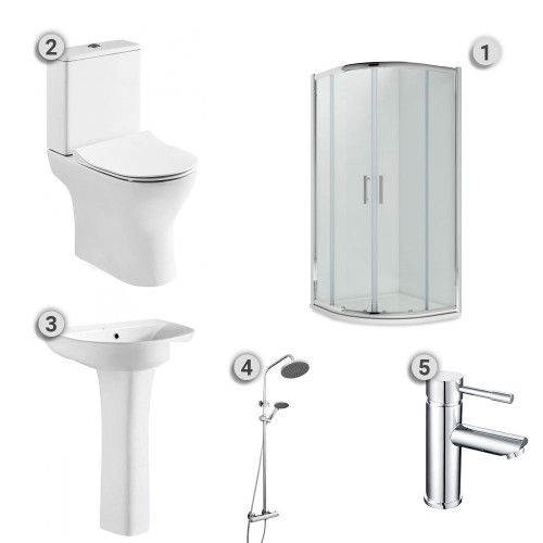 COMPLETE SHOWER ENCLOSURE PACKAGE NQF40100