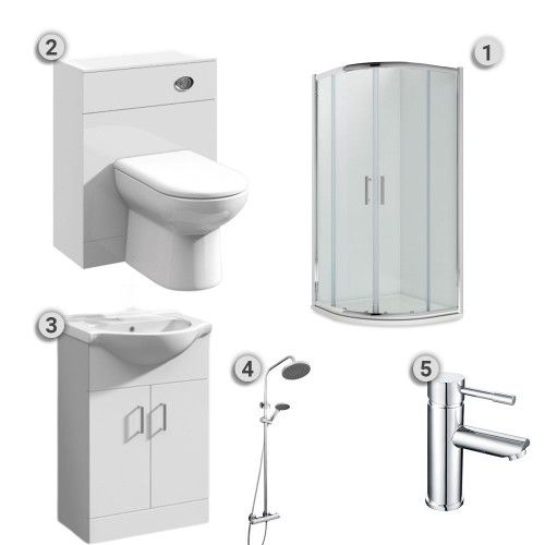 COMPLETE SHOWER ENCLOSURE PACKAGE NQM40200