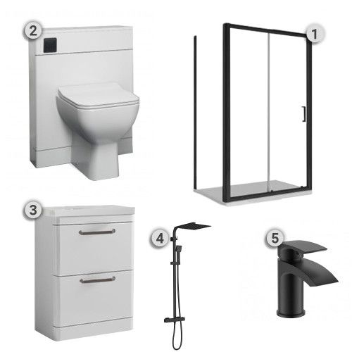 COMPLETE SHOWER ENCLOSURE PACKAGE NRB41100
