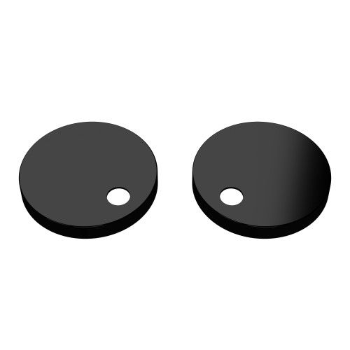Toilet Seat Cover Caps (Black) 56mm x 11mm Height, TSC402