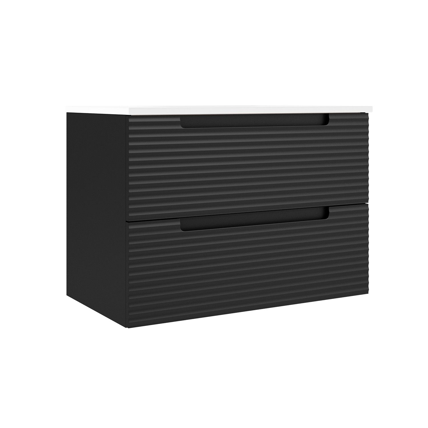 Kyoto Wall Hung Unit – Matt Black 800mm F09367,F09593