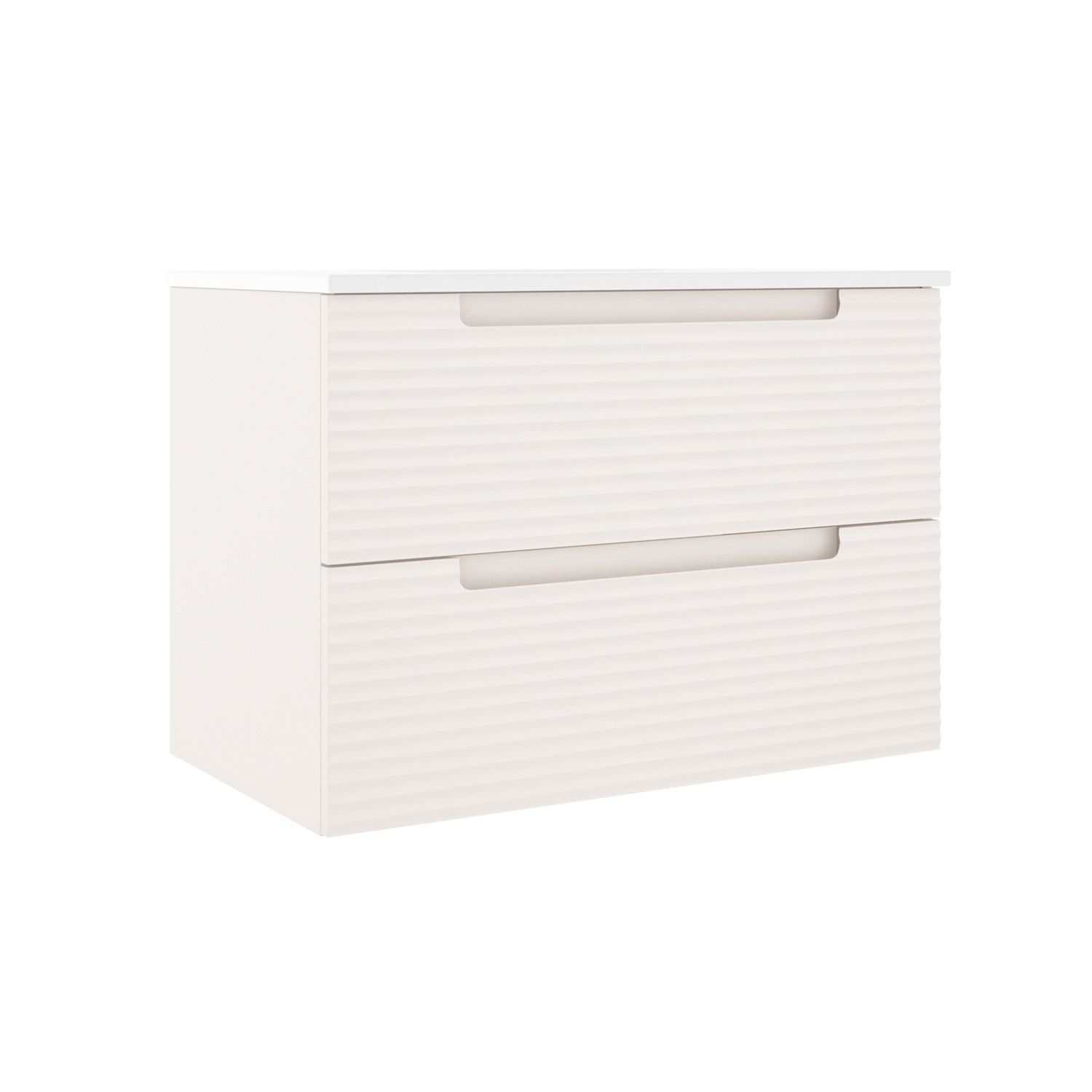 Kyoto Wall Hung Unit – Matt Cotton 800mm F09368,F09593
