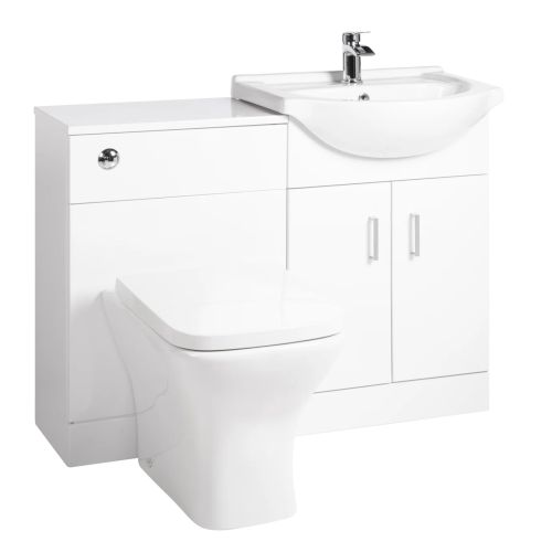 Mayford Square 1050mm Complete Furniture Package (Ava BTW Pan &amp; Seat &amp; Concealed Cistern) MSF20012