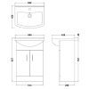 Mayford Square 1050mm Complete Furniture Package (Ava BTW Pan & Seat & Concealed Cistern) MSF20012