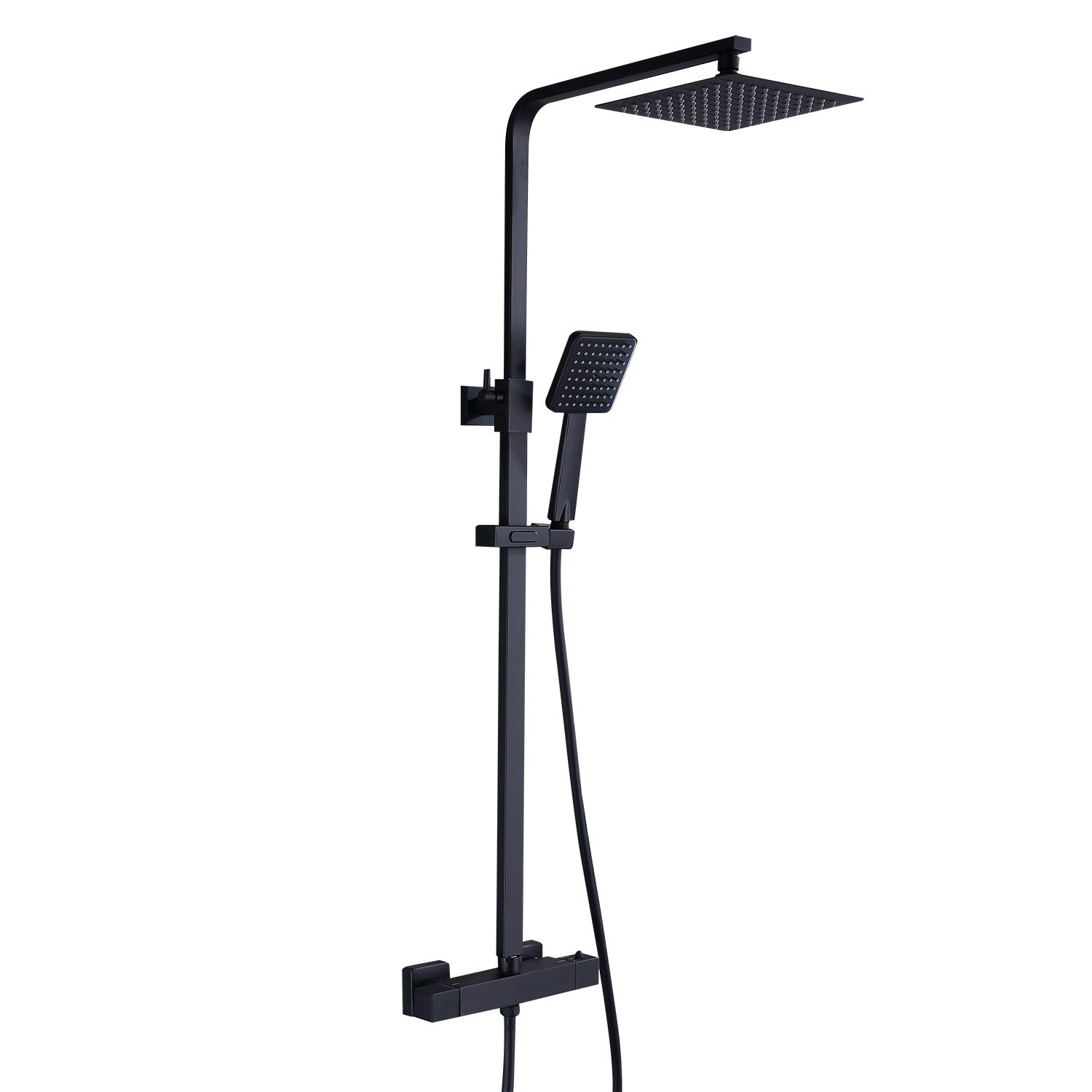 Plaza Shower Column – Matt Black P00957