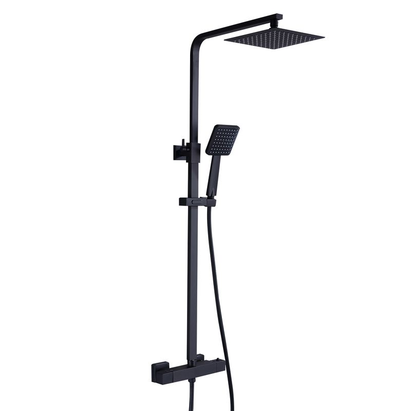 Plaza Shower Column – Matt Black P00957