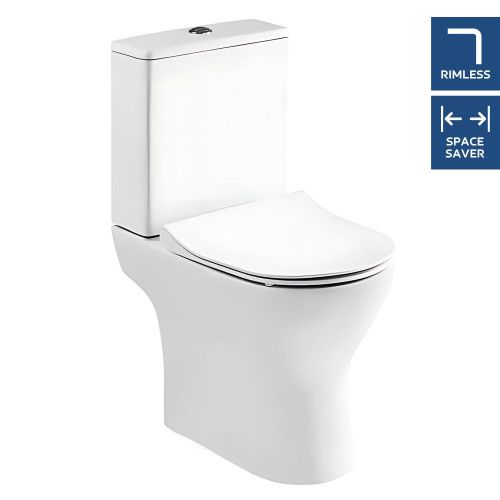 Freya Modern Rimless Short Projection Toilet + Soft Closing Seat NCG350