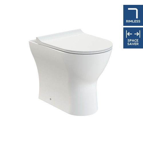 Nuie Freya Rimless Back To Wall Toilet &amp; Soft Close Seat NCG306