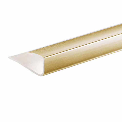 10mm END PVC BRUSHED BRASS