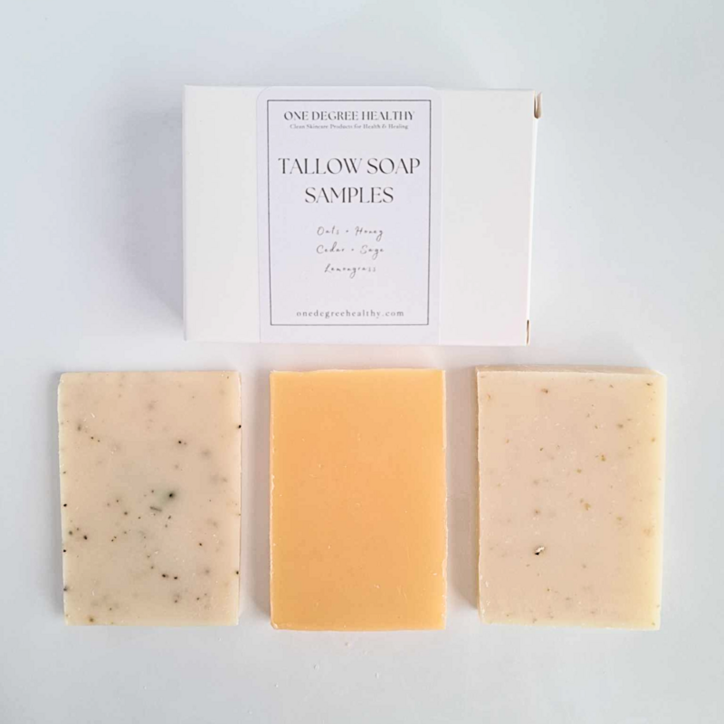Sample Pack- Tallow Soap With Soap Saver Bag