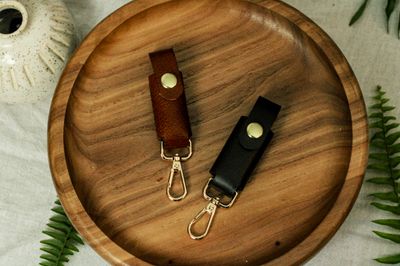 Leather Lip Balm Holder