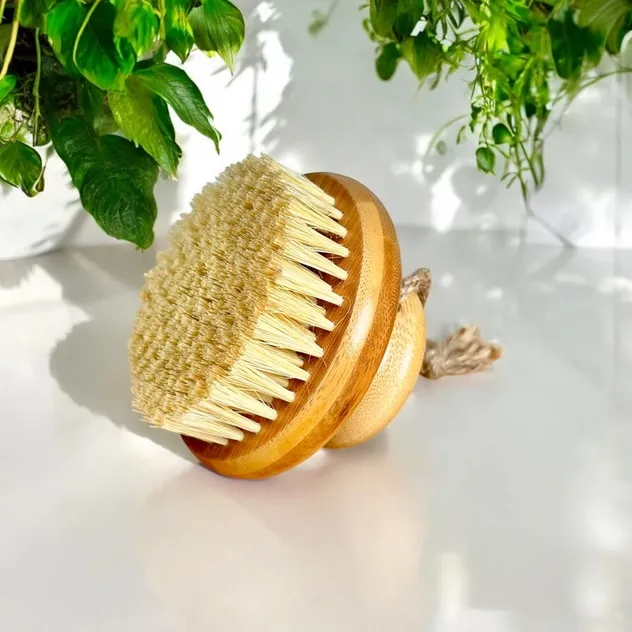 Bamboo Body Dry Brush- Round