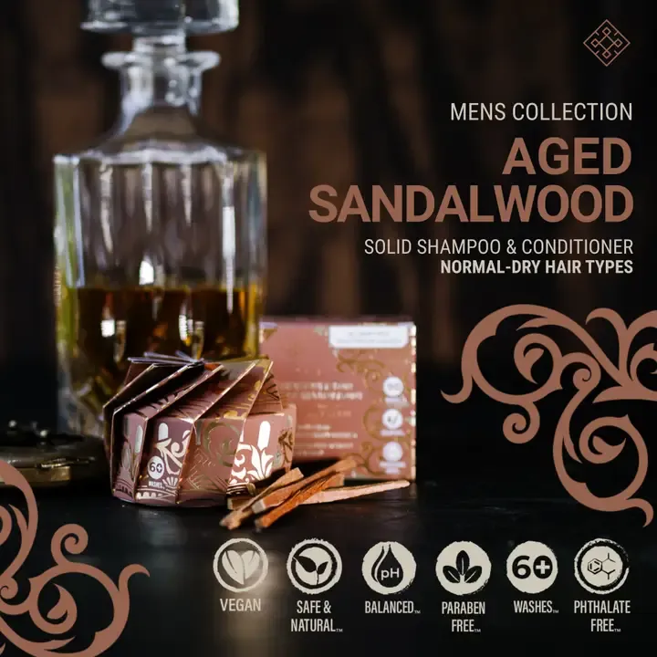 Men’s Shampoo Bar All Hair Types Hair | Aged Sandalwood