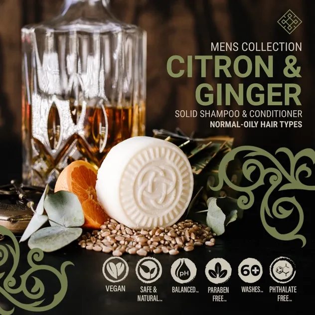 Men’s Shampoo Bar | Citron &amp; Ginger