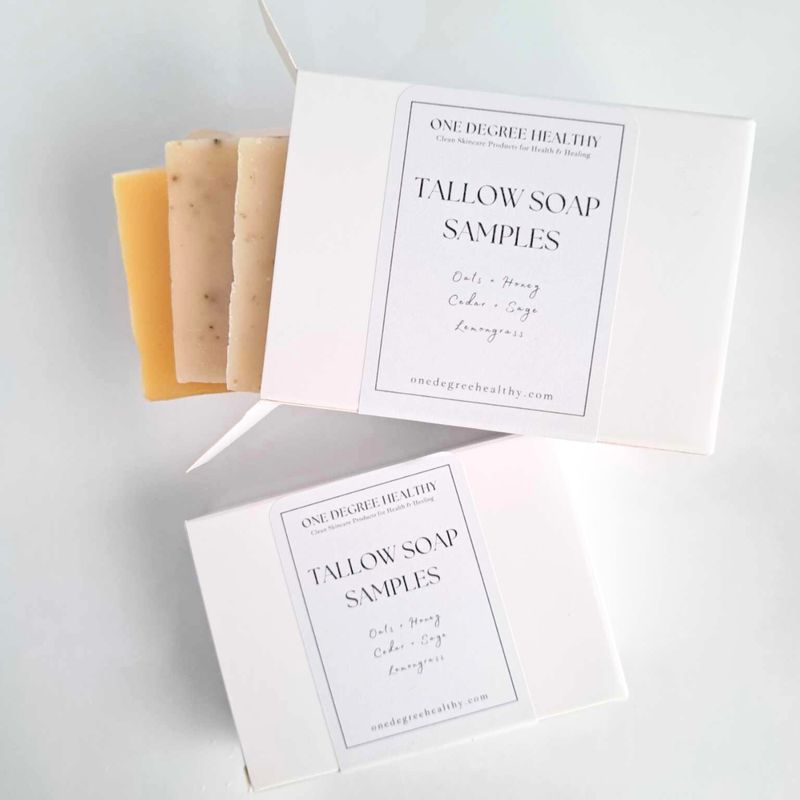Sample Pack- Tallow Soap With Soap Saver Bag