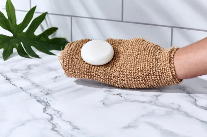 Natural Bath &amp; Shower Glove Exfoliating Mitt