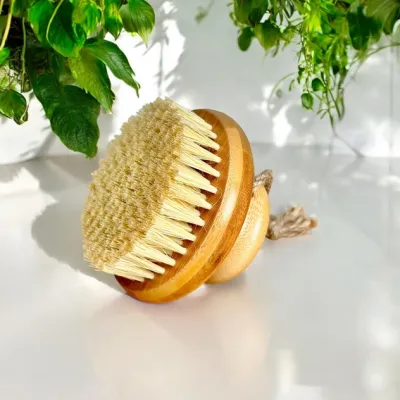 Bamboo Body Dry Brush- Round