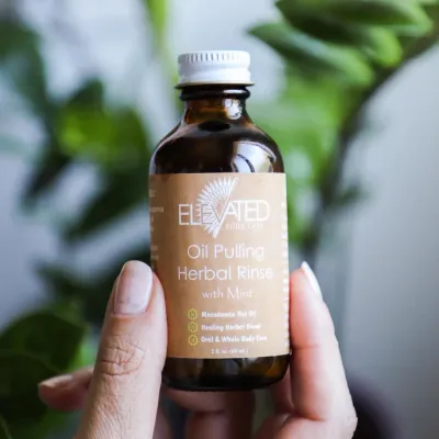 Oil Pulling Herbal Rinse - Ayurvedic Oral Care