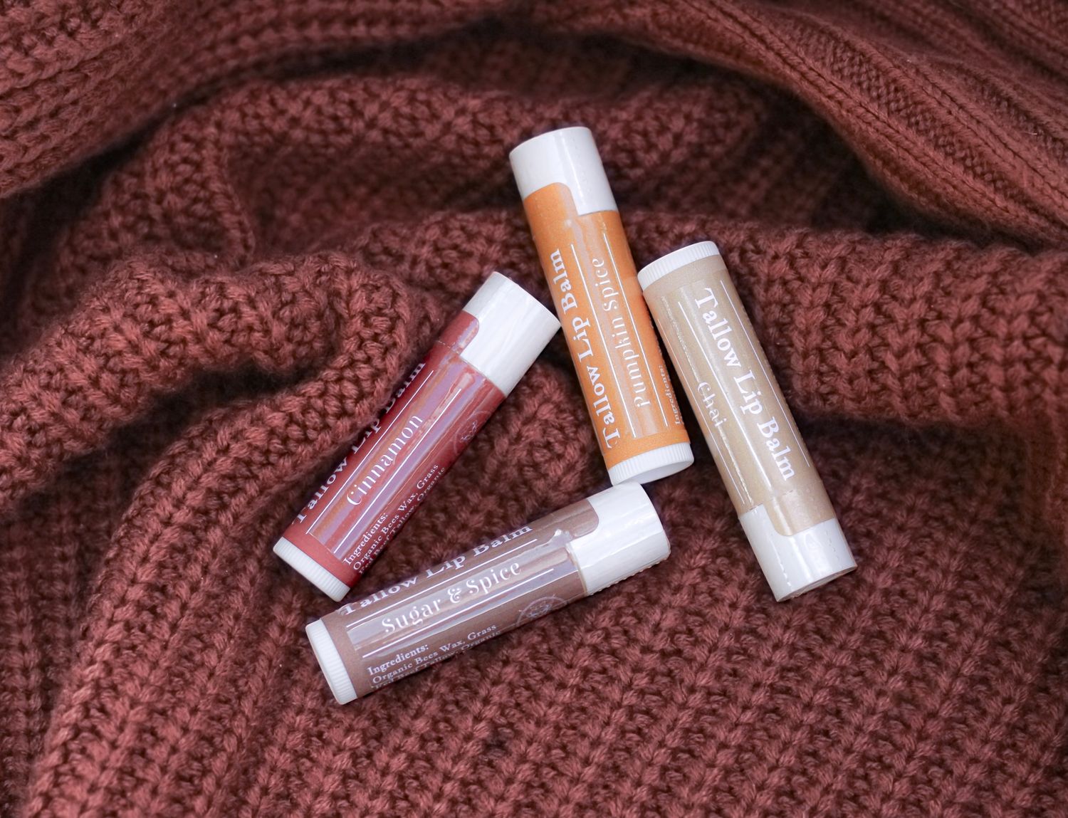 Holiday Tallow Lip Balms