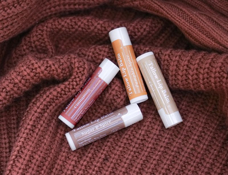 Holiday Tallow Lip Balms