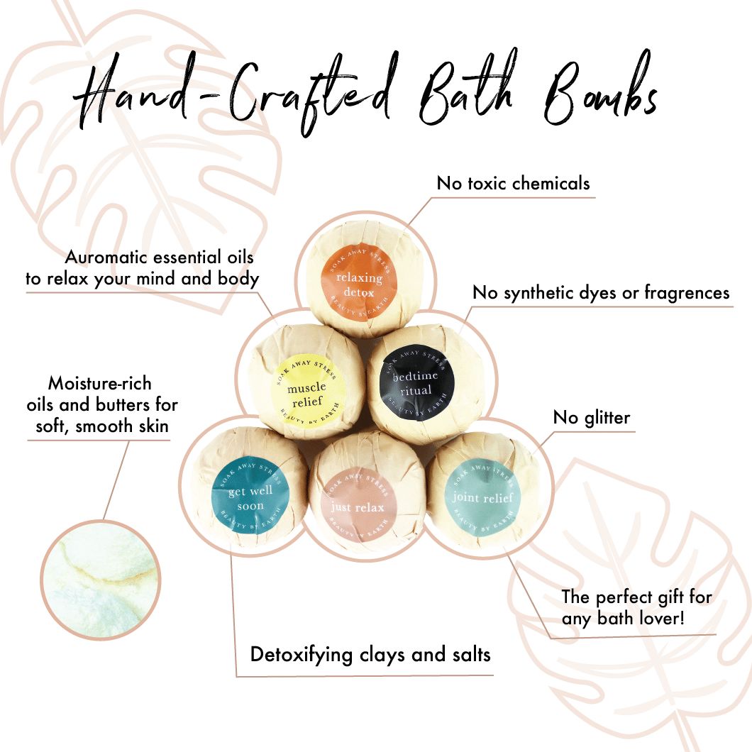 Aromatherapy- Bath Bomb Gift Set 6 Pack