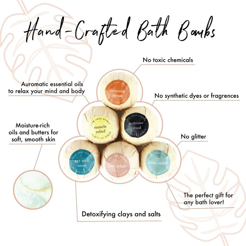 Aromatherapy- Bath Bomb Gift Set 6 Pack