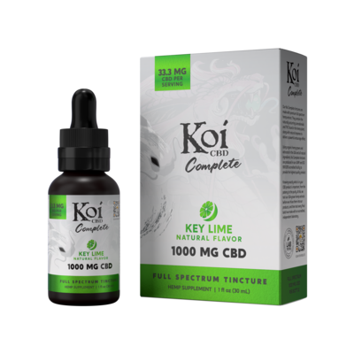 Koi Complete Full Spectrum CBD Tincture - Key Lime Flavor 1000mg