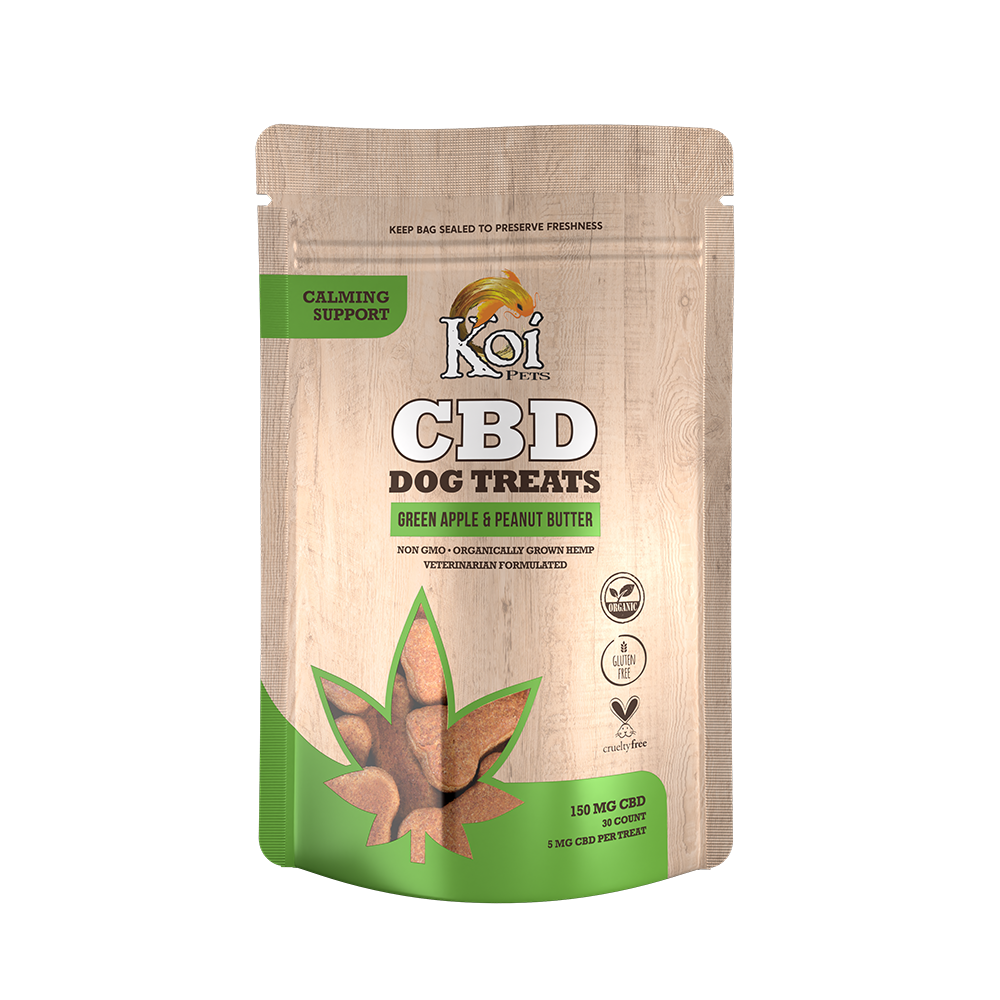 Koi CBD Dog Treats - Calming Support - Green Apple &amp; Peanut Butter