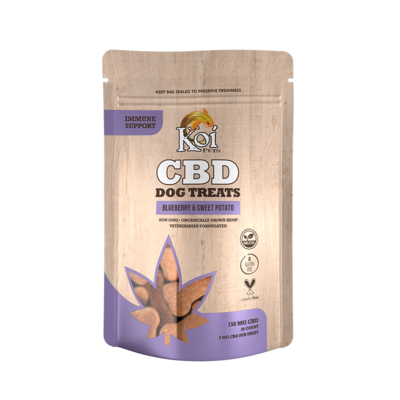 Koi CBD Dog Treats - Immune Support - Blueberry &amp; Sweet Potato