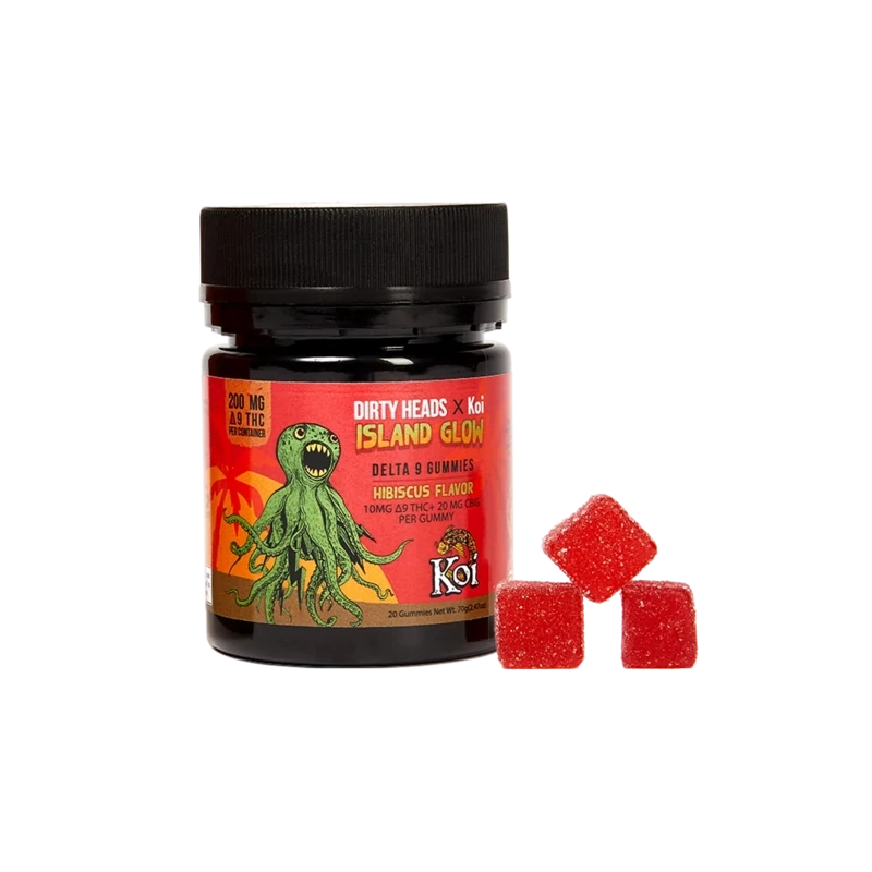 Dirty Heads X Koi Island Glow Gummies - Hibiscus