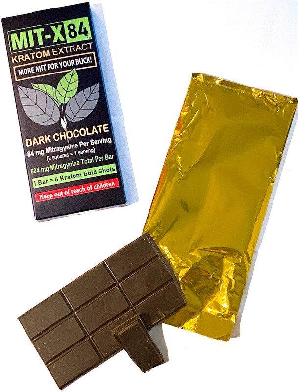 MIT-X 84 KRATOM EXTRACT INFUSED DARK CHOCOLATE
