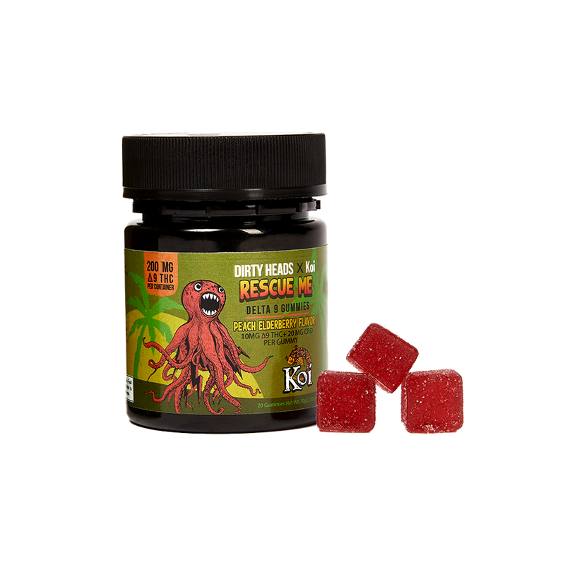 Dirty Heads X Koi Rescue Me Gummies - Peach-Elderberry