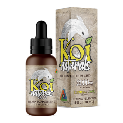 Koi Naturals Broad Spectrum CBD Tincture - Lemon-Lime Flavor 2000mg