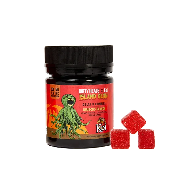 Dirty Heads X Koi Island Glow Gummies - Hibiscus
