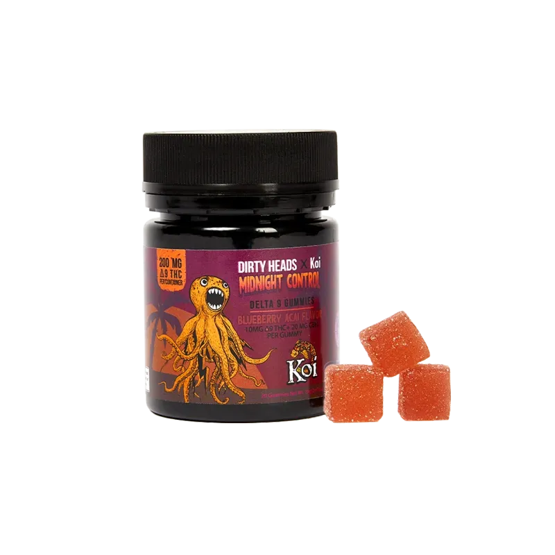 Dirty Heads X Koi Midnight Control Gummies - Blueberry Acai