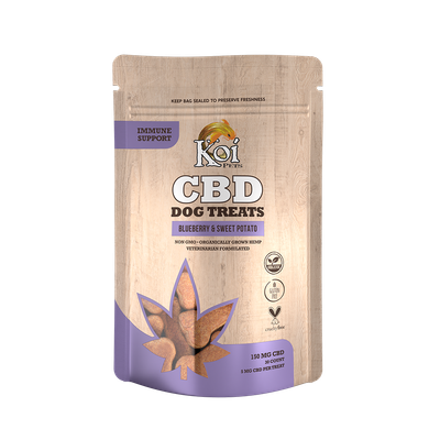 Koi CBD Dog Treats - Immune Support - Blueberry &amp; Sweet Potato