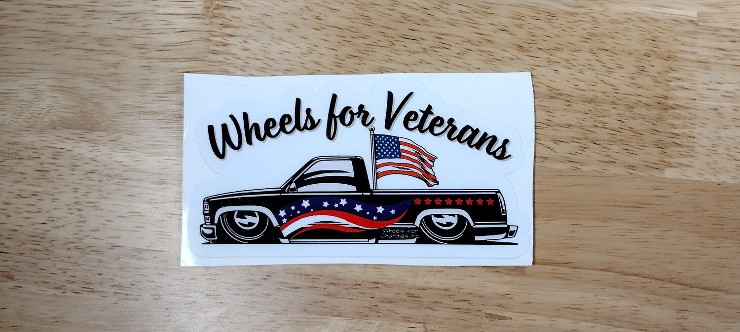 Wheels for Veterans Sticker