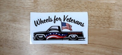 Wheels for Veterans Sticker