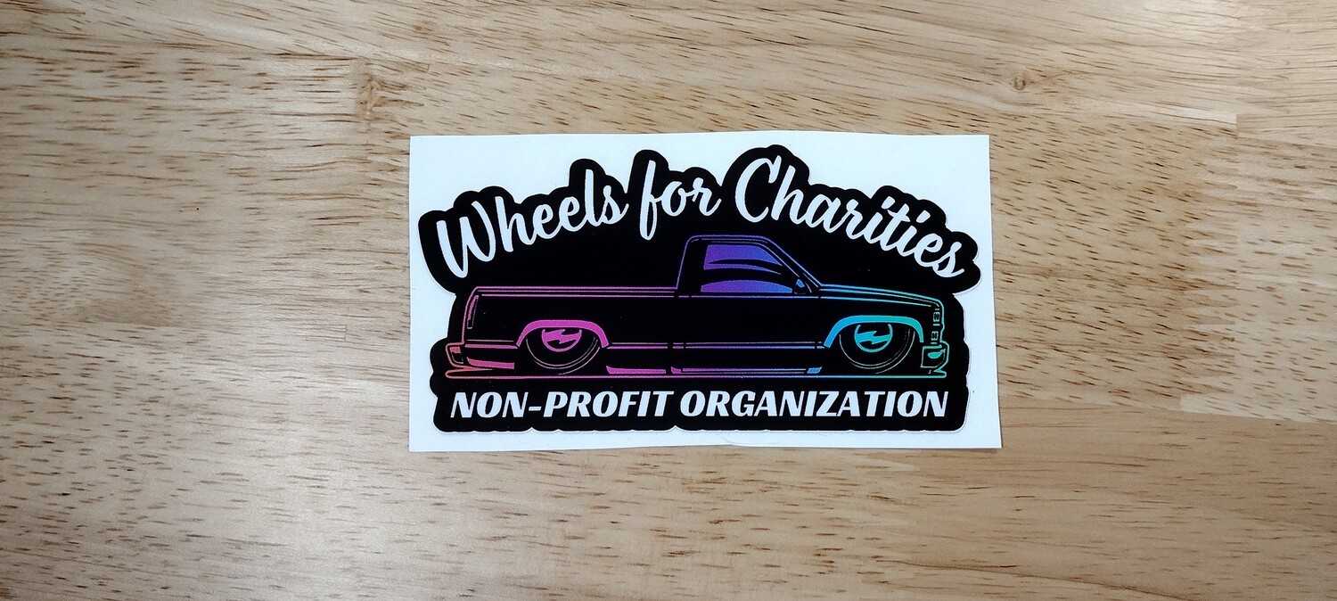 Wheels for Charities Sticker