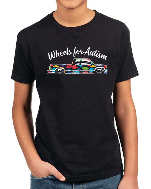 Wheels for Autism YOUTH T-shirts