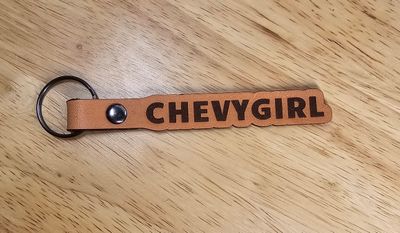 Chevy Girl Simple Leather Keychain