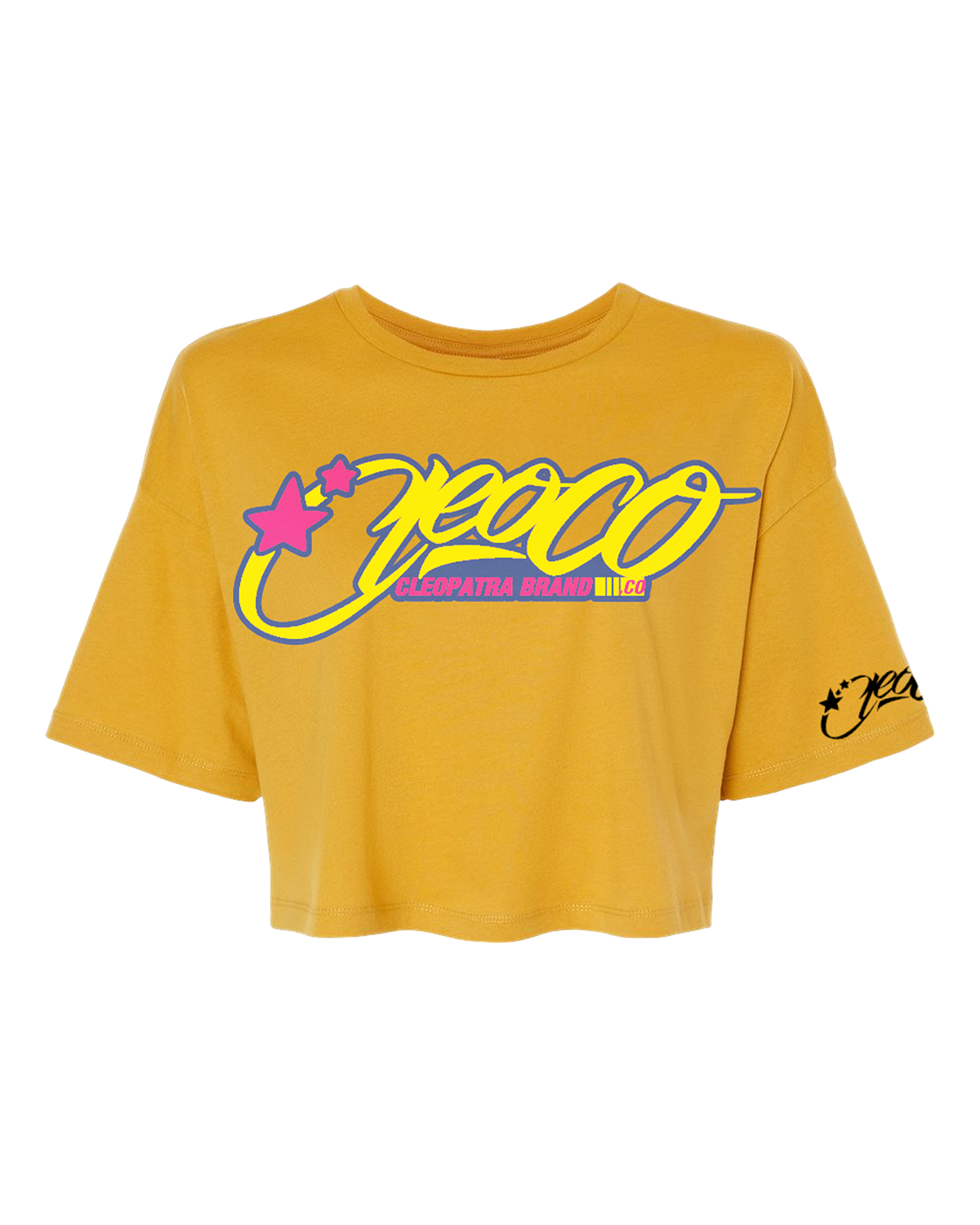 CleoCo. Cropped Tee / Yellow
