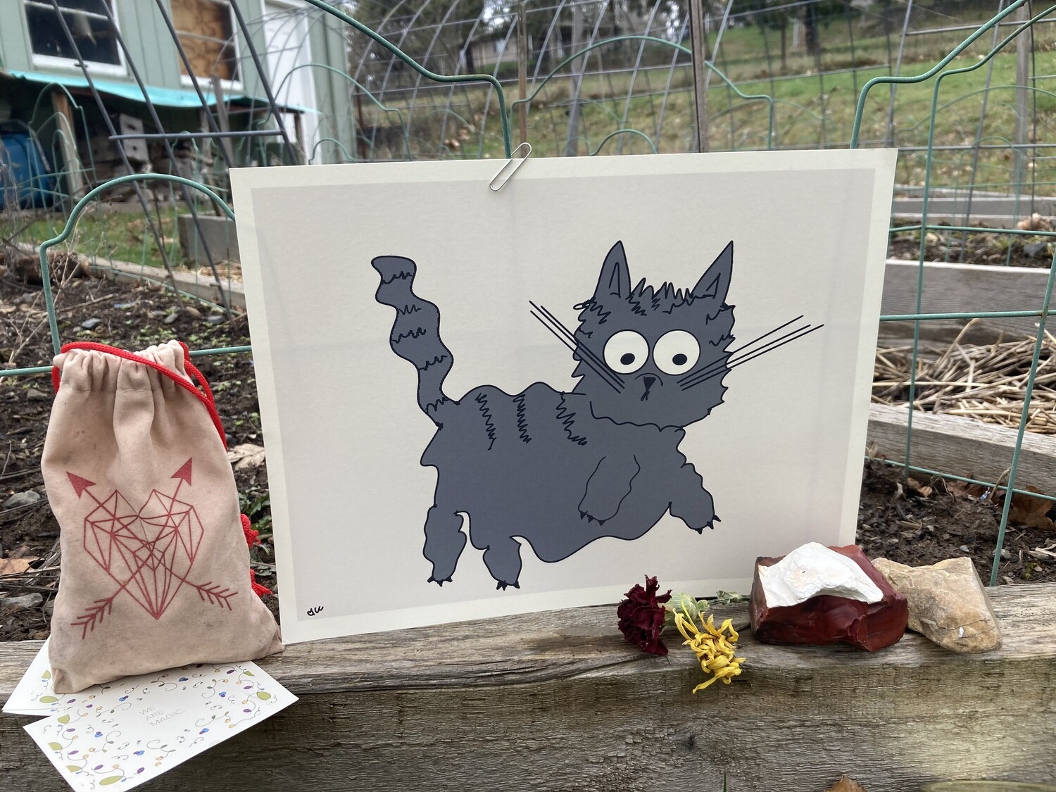 Spooky Kitty Print (multiple colors)