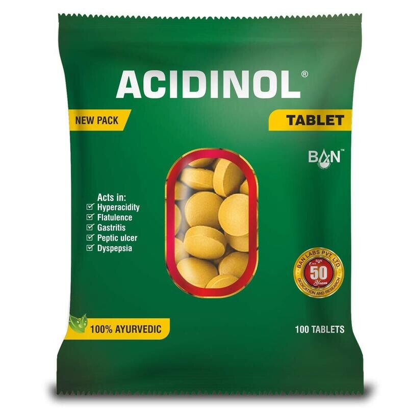 Ban labs Acidinol Tablet - 100Tablet