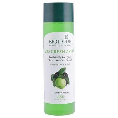 Biotique Bio Green Apple Fresh Daily Purifying Shampoo and Conditioner - 190ML