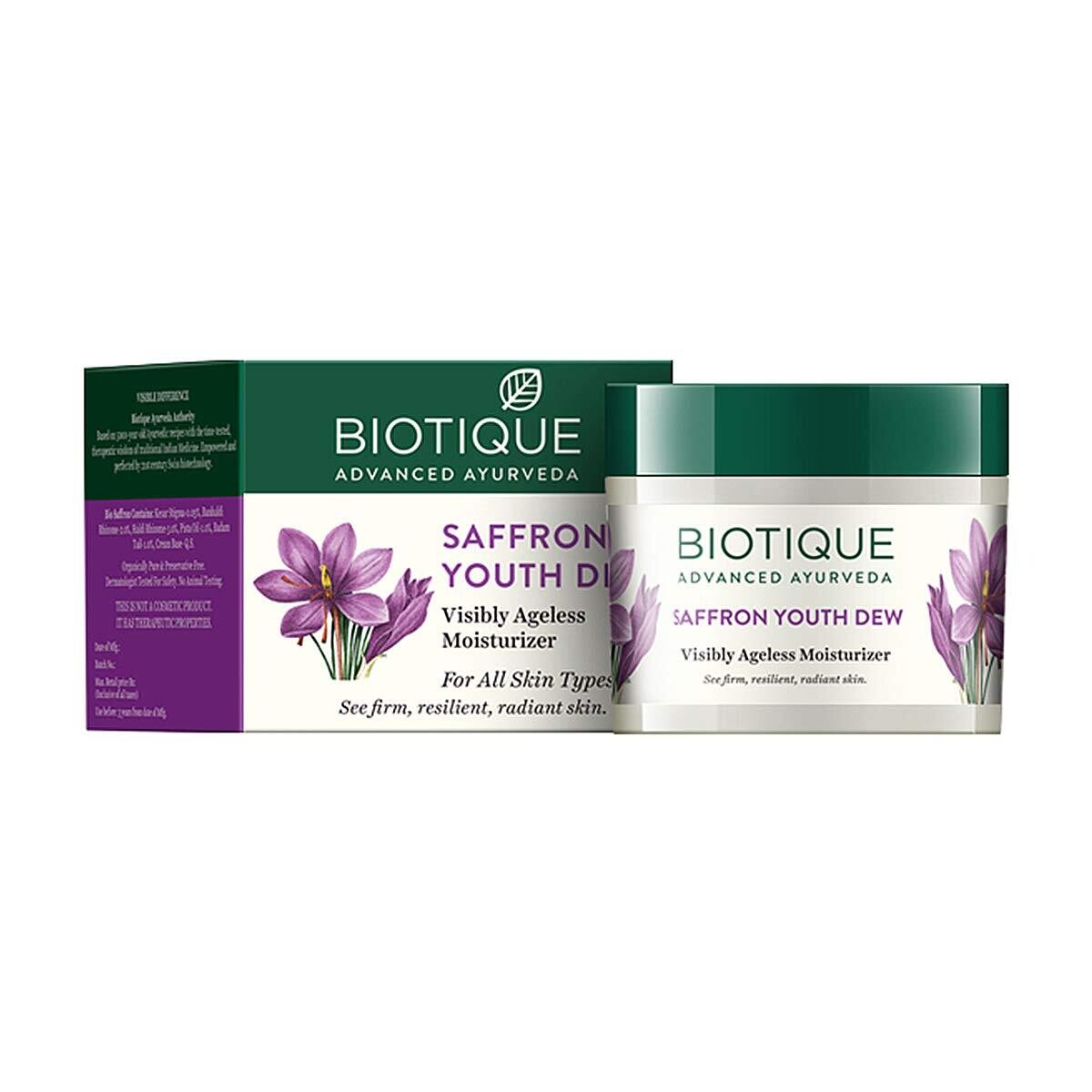 Biotique Bio Saffron Dew Youthful Nourishing Day Cream - 50G
