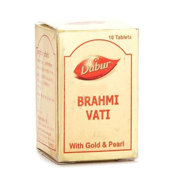 Dabur Brahmi Vati with Gold and Pearl - (10 Tablets)