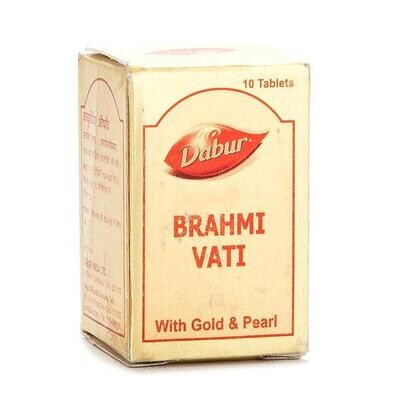 Dabur Brahmi Vati with Gold and Pearl - (10 Tablets)